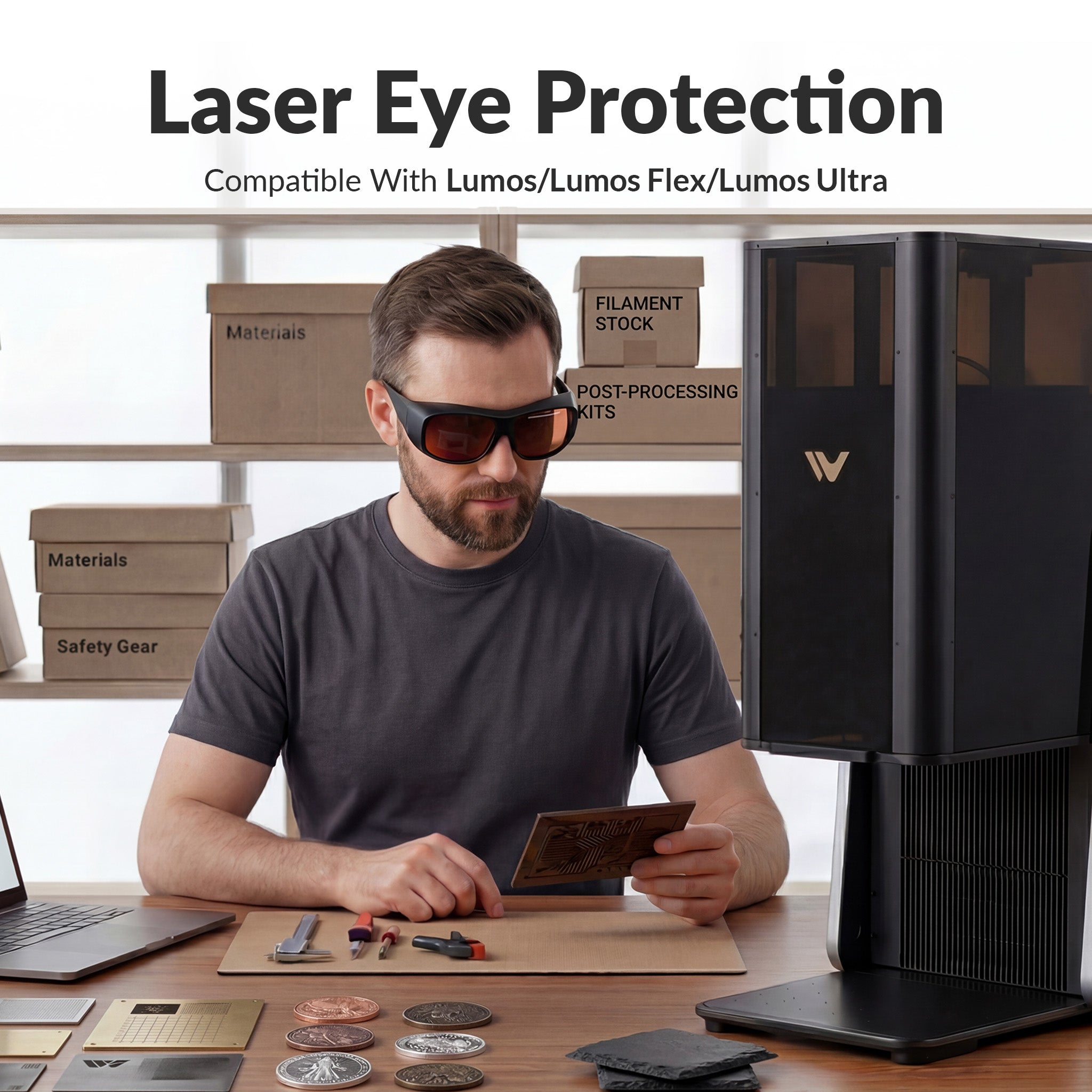 190-550nm & 800-1100nm Laser Safety Goggles