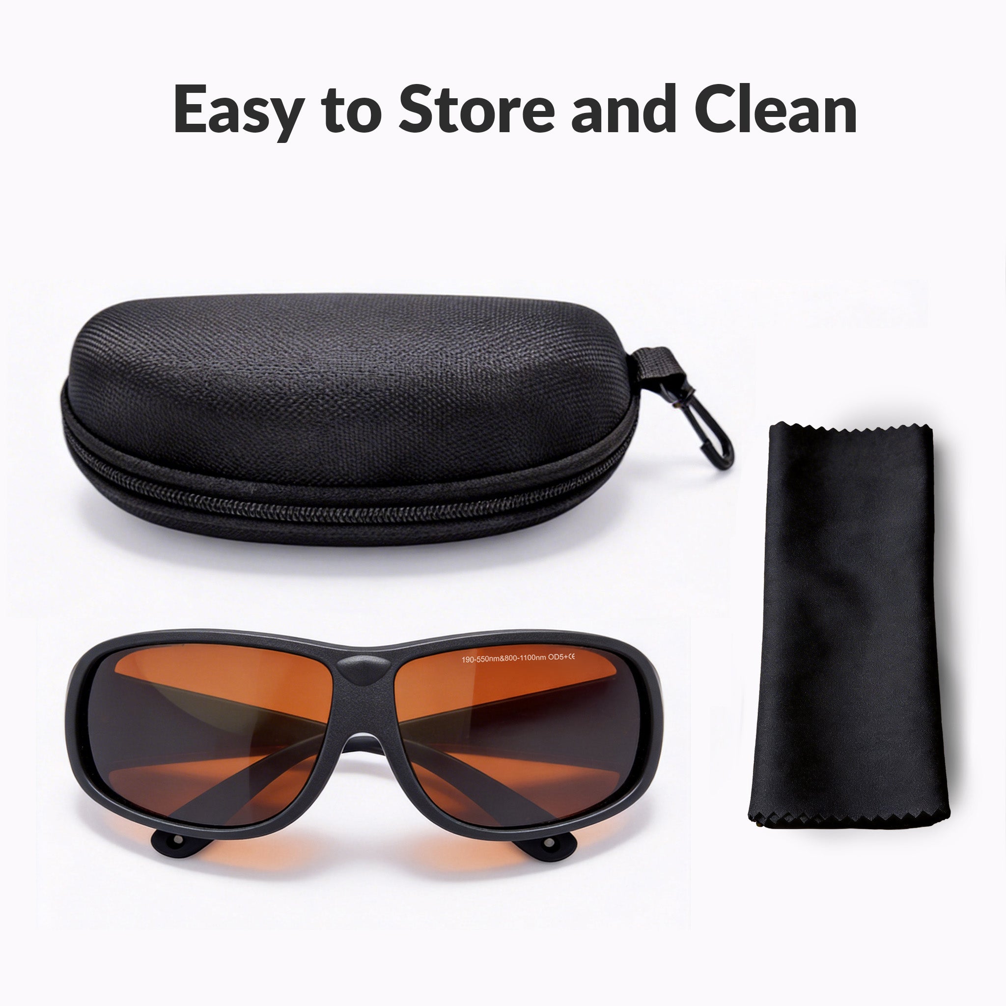 190-550nm & 800-1100nm Laser Safety Goggles