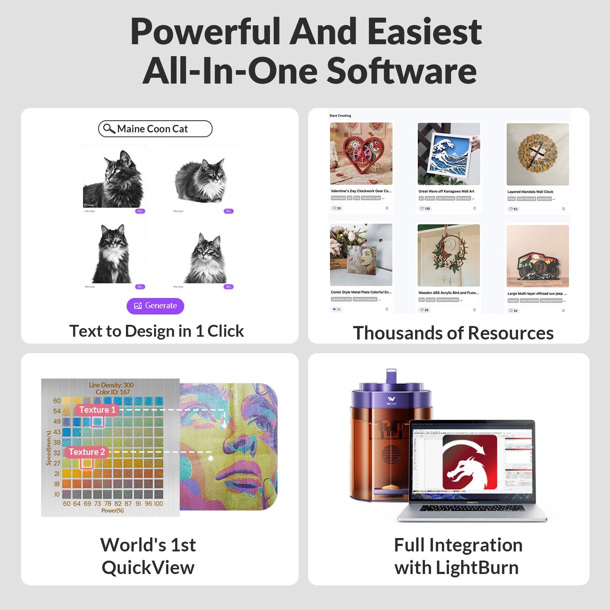 WeCreat Lumos Flex 15W Fiber & Diode Dual Laser Engraver