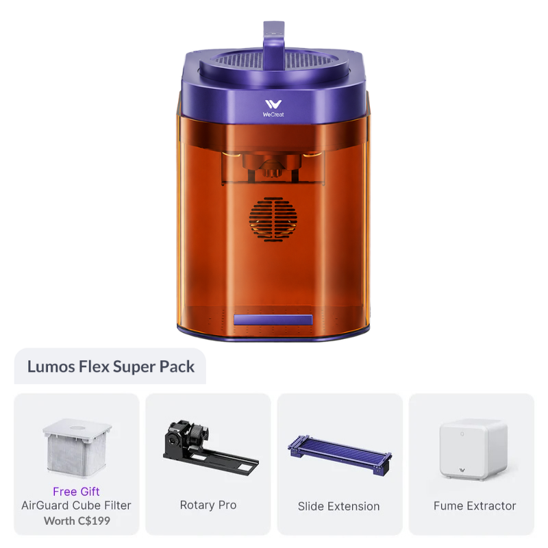 WeCreat Lumos Flex 15W Fiber & Diode Dual Laser Engraver