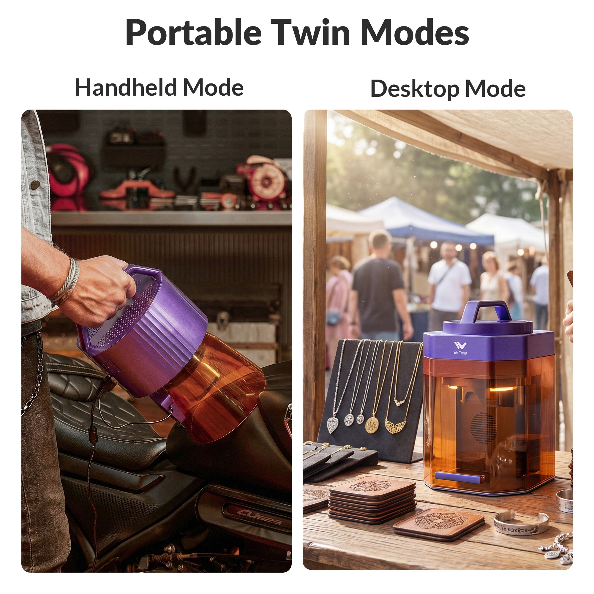 WeCreat Lumos Flex 15W Fiber & Diode Dual Laser Engraver